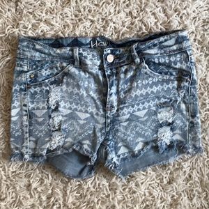 Aztec print shorts